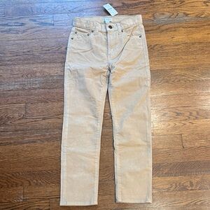 NWT Boys Crewcuts Tan Corduroy Pants